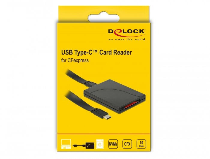 Delock 91749 Lector De Tarjetas Usb Type-C Para Tarjetas De Memoria Cfexpress