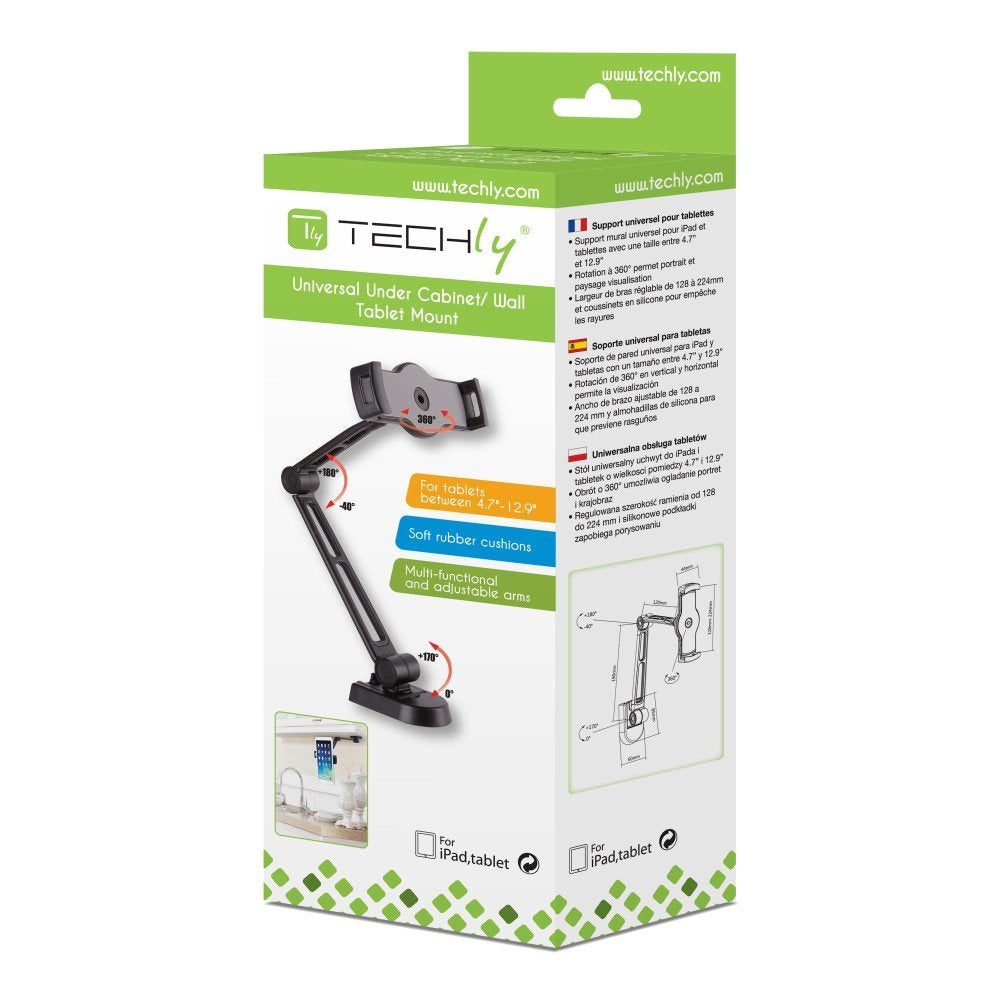EAN 8054529026388 - Techly ICA-TBL 2802 soporte Soporte pasivo Tablet/UMPC Negro imagen 2