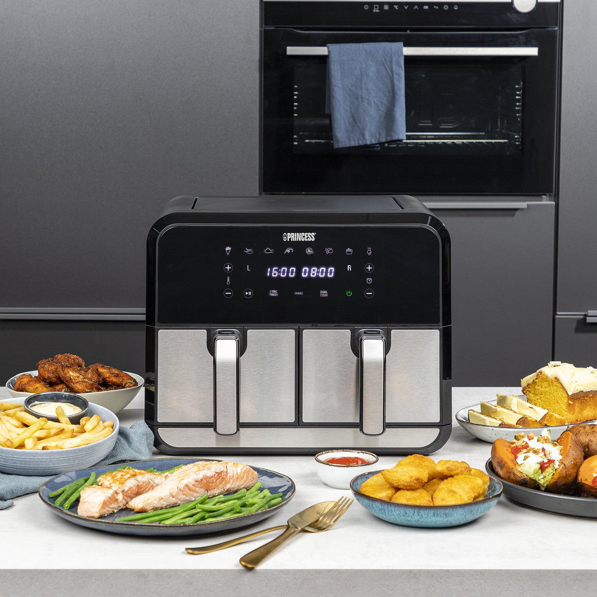 Princess Double Basket Aerofryer Heissluftfritteuse
