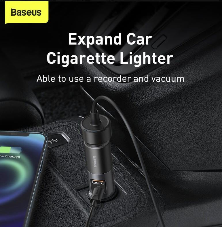EAN 6953156206694 - Baseus CCBT-C0G cargador de dispositivo móvil Teléfono móvil Gris Encendedor de cigarrillos Carga rápida imagen 4