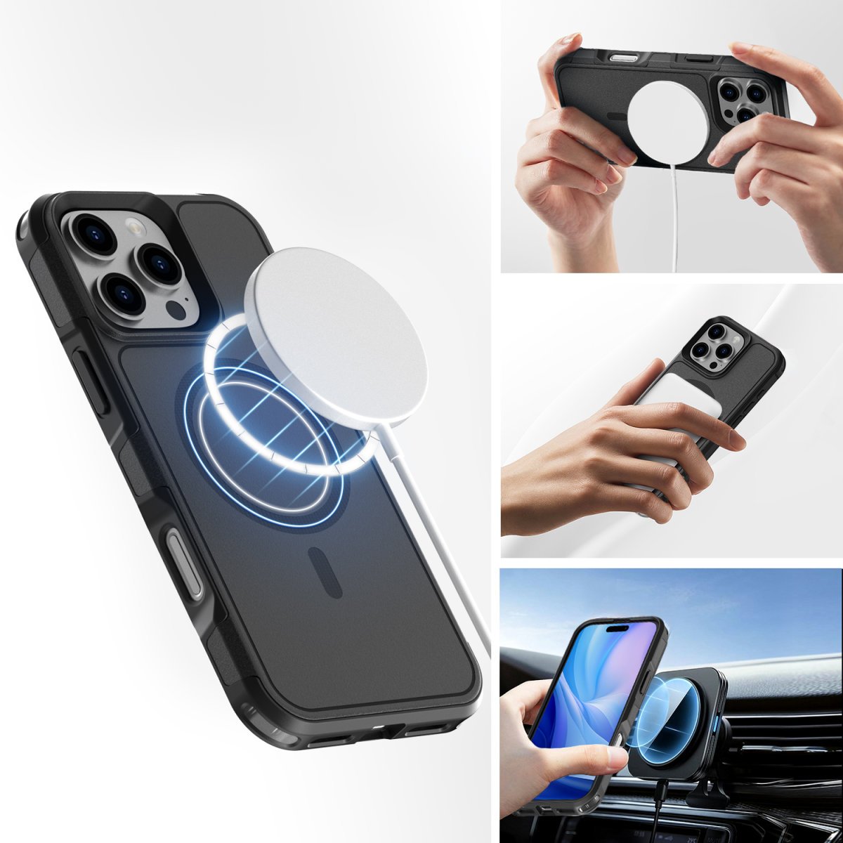 4smarts Defend Funda Para Apple Iphone 16 Pro Magsafe-Kompatibel