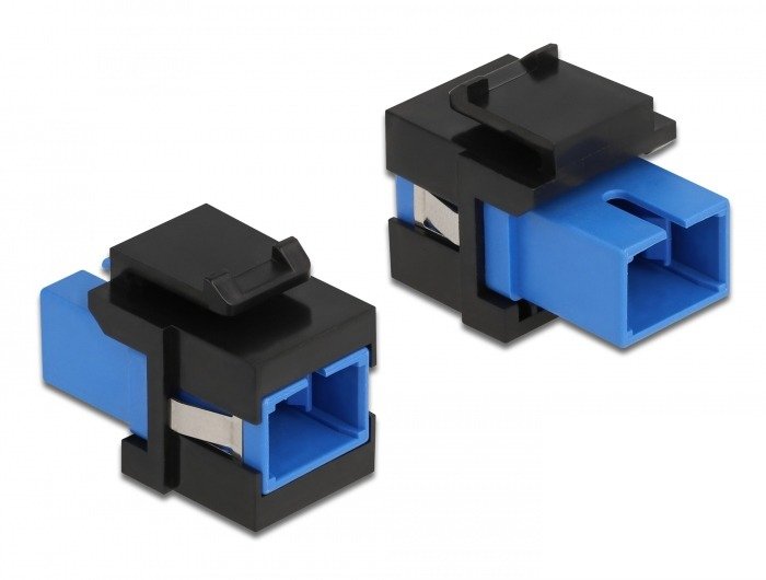 Keystone Modul Sc Simplex Buchse Zu Sc Simplex Buchse Blau Schwarz