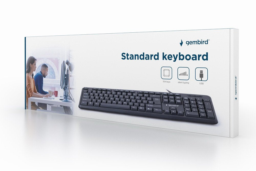 EAN 8716309085830 - Gembird KB-U-103-PT teclado Oficina USB Portugués Negro imagen 4