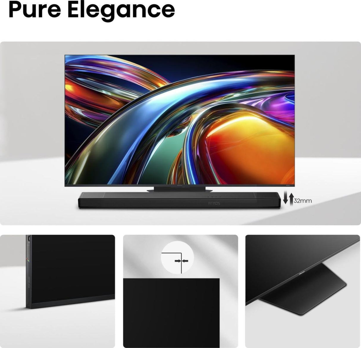 EAN 6942351436241 - Hisense 65UR9S 165,1 cm (65") 4K Ultra HD Smart TV Wifi Gris 3500 cd / m² imagen 10