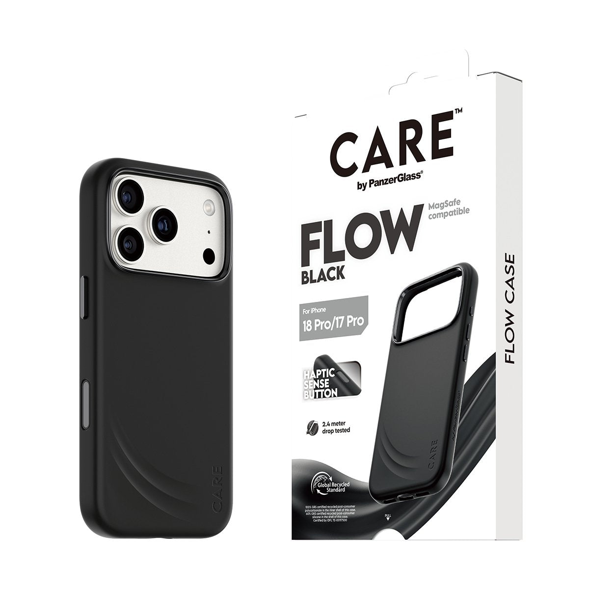 Care By Panzerglass Flow Case Negro M. Magsafe Iphone 17 Pro