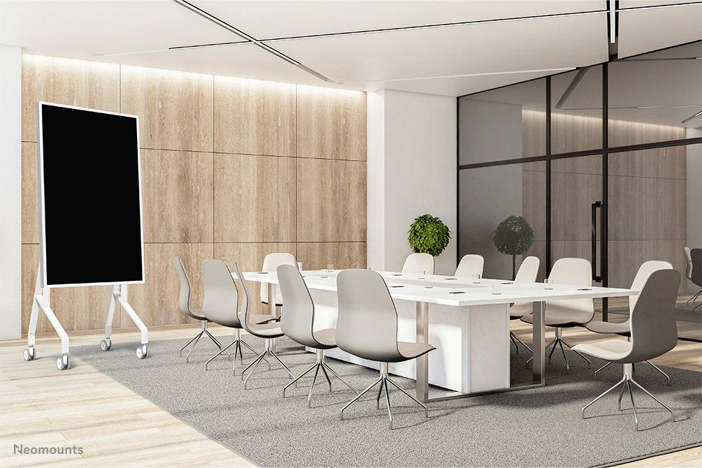 EAN 8717371449940 - Neomounts FL50-515WH1 mueble y soporte para dispositivo multimedia Blanco Panel plano Mesita con ruedas p imagen 18