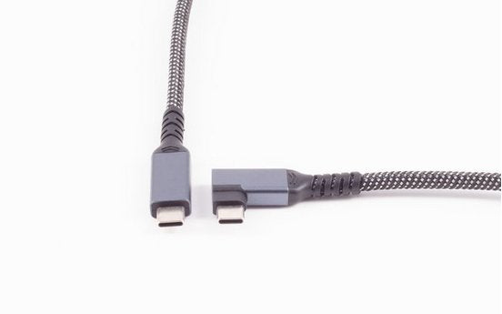 Shiverpeaks Usb-C Ladecable 3.2 90° 100w Pd Textil 1m