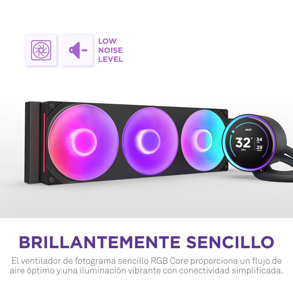 EAN 5056547204185 - NZXT Kraken Elite 360 RGB Procesador Sistema de refrigeración líquida todo en uno 12 cm Negro 1 pieza(s) imagen 11