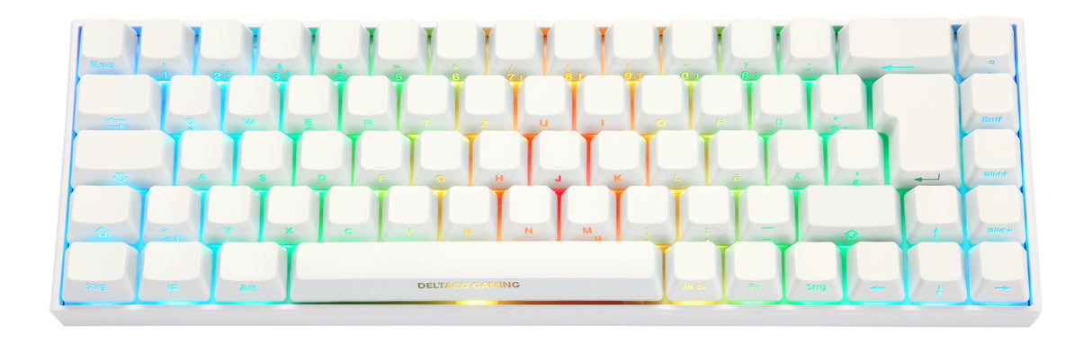 EAN 7333048053671 - Deltaco Gaming GAM-100-W-DE teclado Juego USB + RF Wireless + Bluetooth QWERTZ Alemán Blanco imagen 5