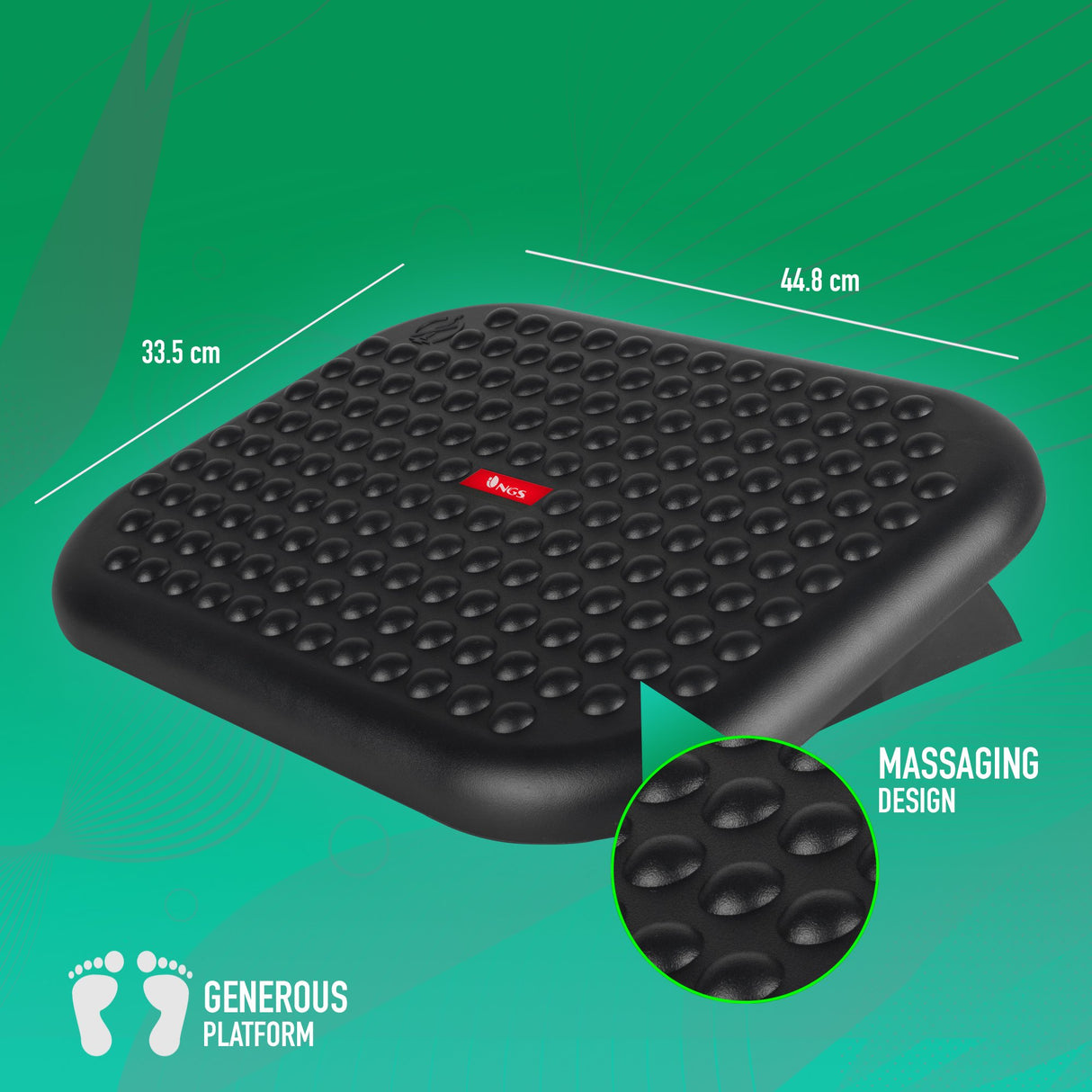 EAN 8435430617924 - NGS Footnest Negro imagen 2
