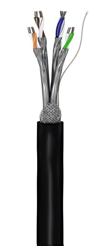 Goobay 57197 Cat 6 Outdoor Network Cable, S Ftp (Pimf), Black, 100 M