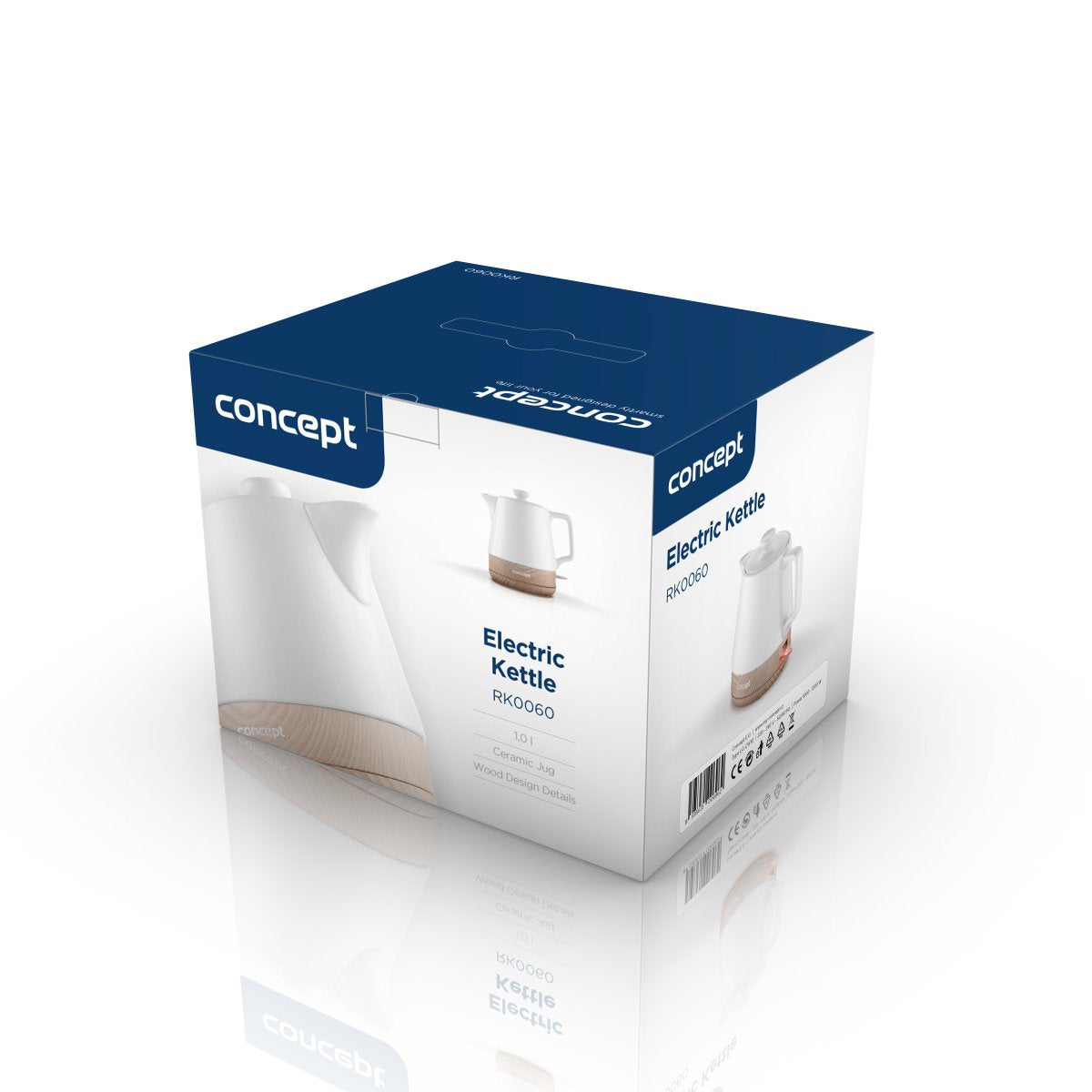 EAN 8595631006962 - Concept RK0060 tetera eléctrica 1 L 1200 W Blanco, Madera imagen 12