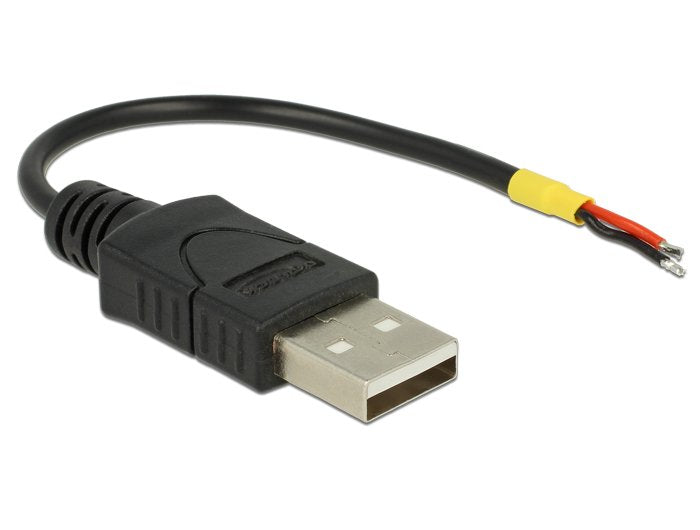 Delock Cable Usb 2.0 A Macho> 2 X Extremos De Cable Abiertos 10 Cm Raspberry Pi
