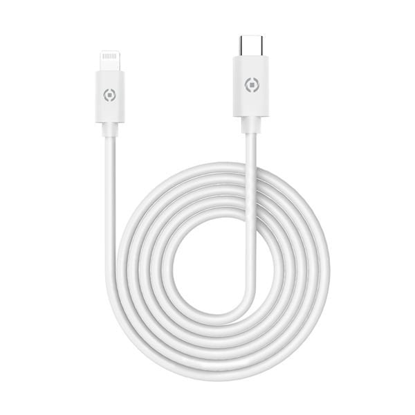 Cable Celly Usb-C Macho A Lightning Macho 1m White