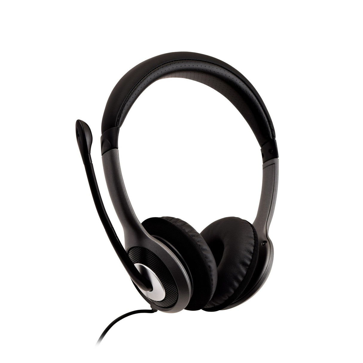 EAN 662919104547 - V7 HU521-2EP auricular y casco Auriculares Alámbrico Diadema Oficina/Centro de llamadas Negro, Plata imagen 3