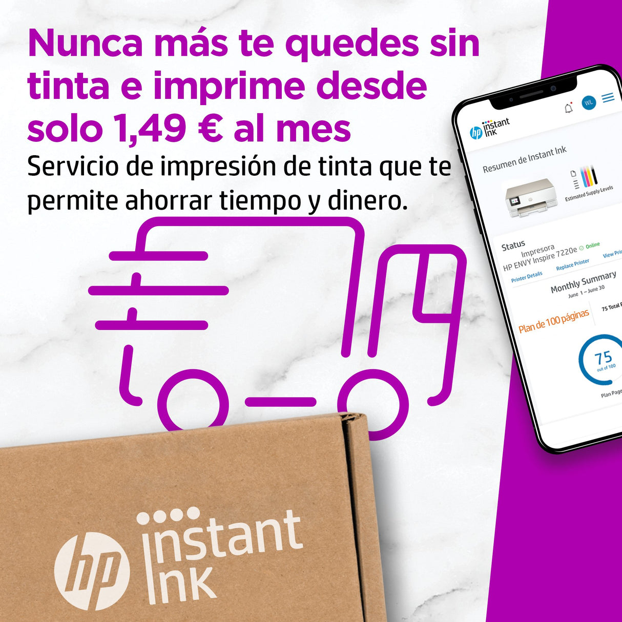 EAN 0195908882510 - HP ENVY Inspire 7220e All-in-One Printer Inyección de tinta térmica A4 4800 x 1200 DPI 15 ppm Wifi imagen 9