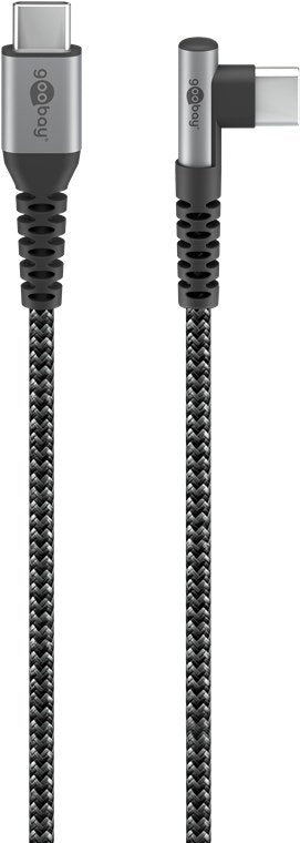 Goobay 64659 Cable Usb 1 M Usb 2.0 Usb C Negro, Gris