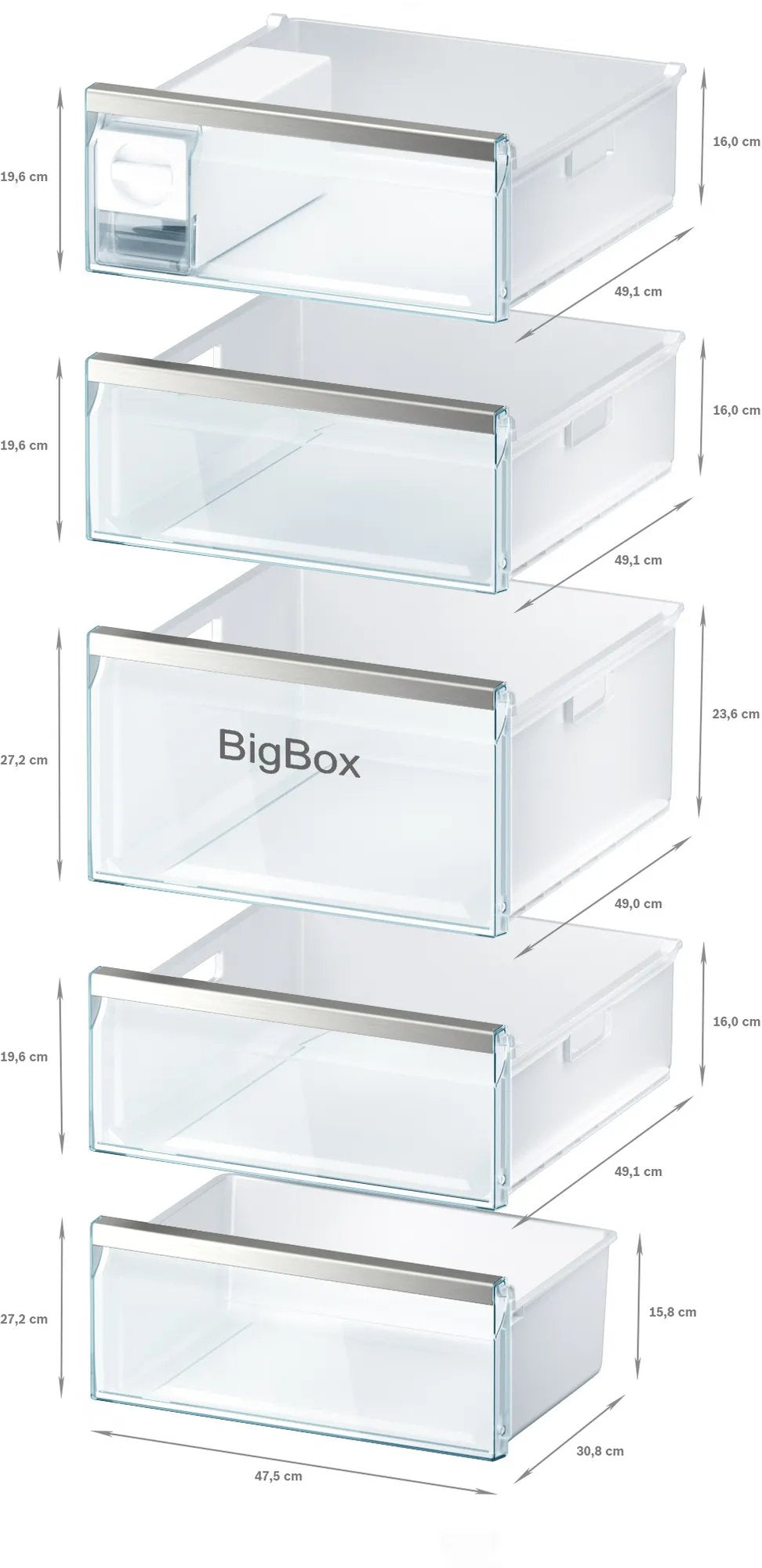 EAN 4242005196609 - Bosch Serie 6 GSN54AWDV congelador Congelador vertical Independiente 328 L Blanco imagen 6