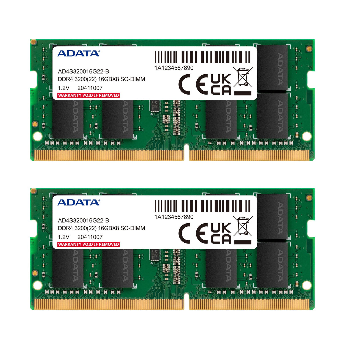 Adata 16 Gb Ddr4-3200 2x 8 Gb Kit Dual, Memoria Verde, Ad4s32008g22-Dtgn, Premier Ad4s32008g22-Dtgn