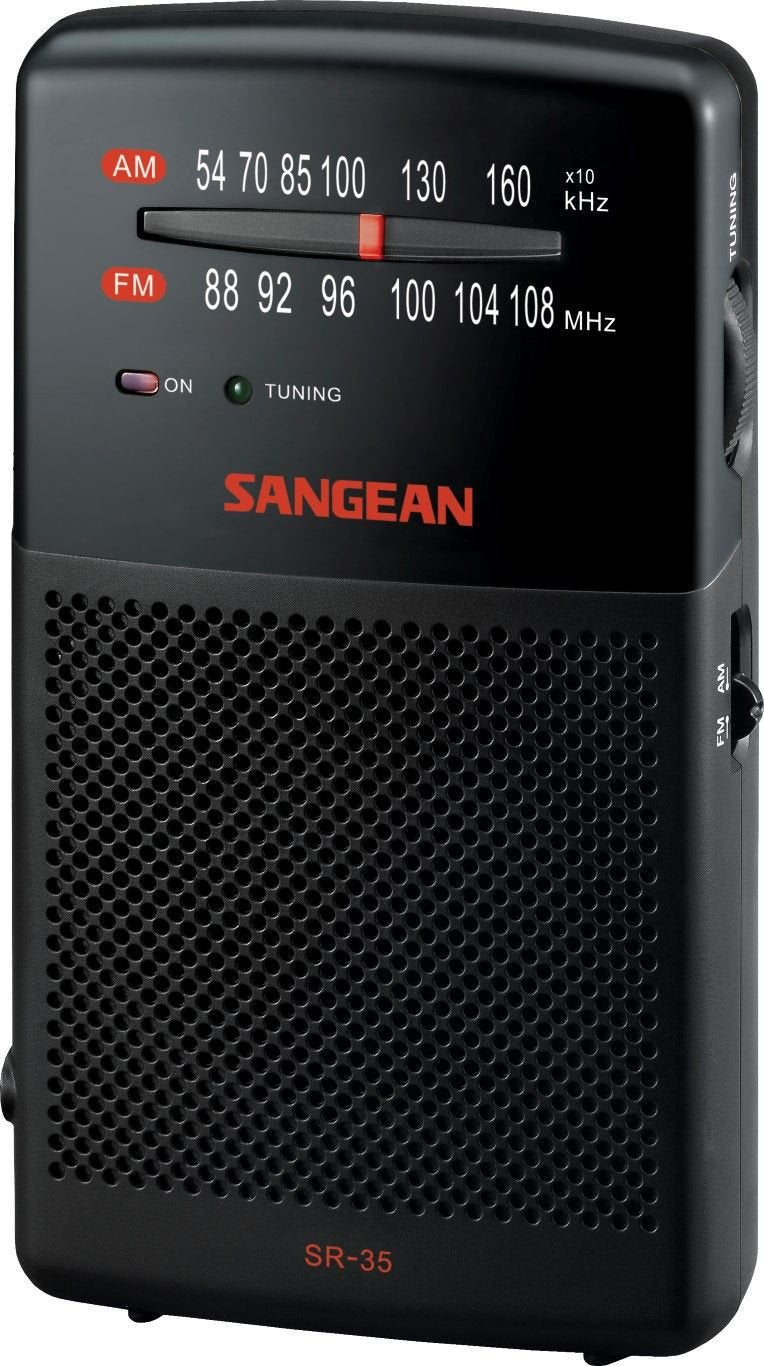 Sangean Sr-35 Negro Radio De Bolsillo Fm/Am Altavoz Integrad
