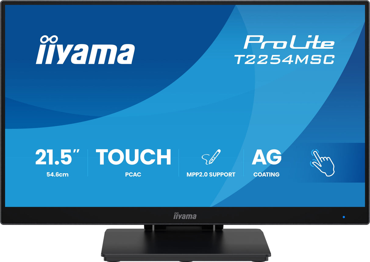 Iiyama 54.6cm 21,5" T2254msc-B2ag 16:9 M-Touch Hdmi+Dp+Usb