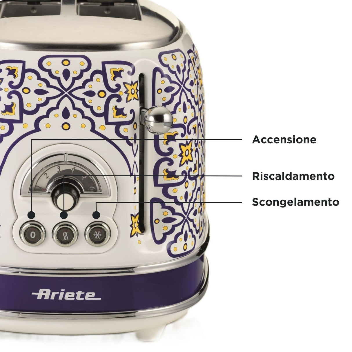 EAN 8003705122901 - Ariete 0155/0C 6 2 rebanada(s) 810 W Blanco, Azul claro imagen 6