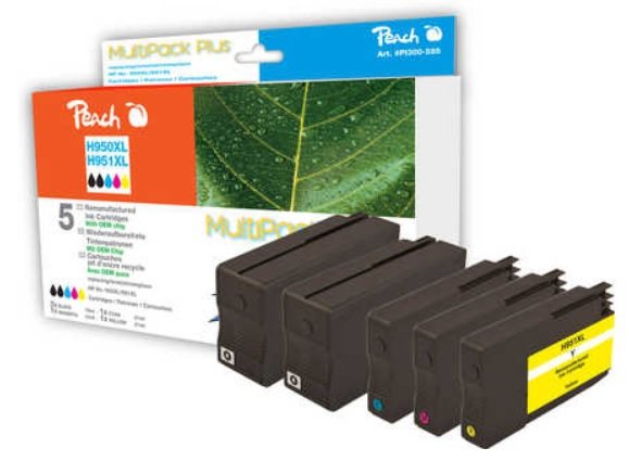 Peach 319232 Tinta Negro 950xl 951xl, Cian, Magenta, Amarillo 5 Pieza(S)
