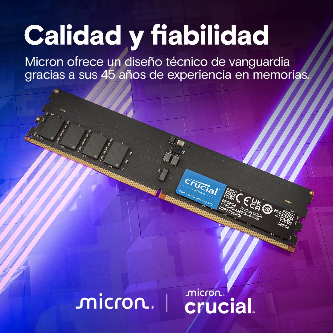 EAN 0649528943439 - Crucial CT64G64C52CU5 módulo de memoria 64 GB 1 x 64 GB DDR5 6400 MT/s 288-pin DIMM imagen 5