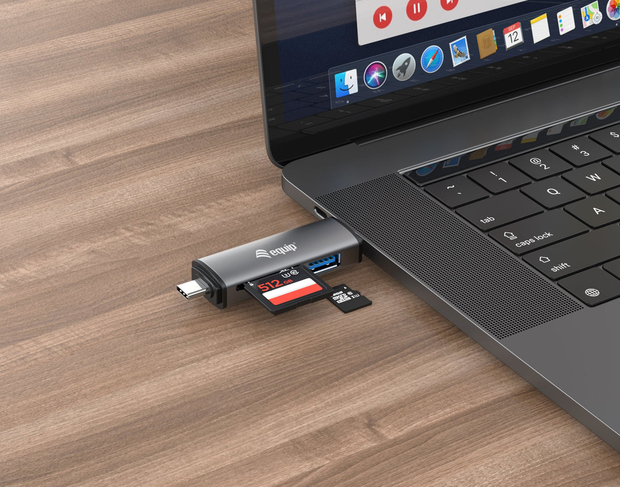 EAN 4015867227237 - Equip 245460 lector de tarjeta USB 3.2 Gen 1 (3.1 Gen 1) Type-A/Type-C Gris imagen 4