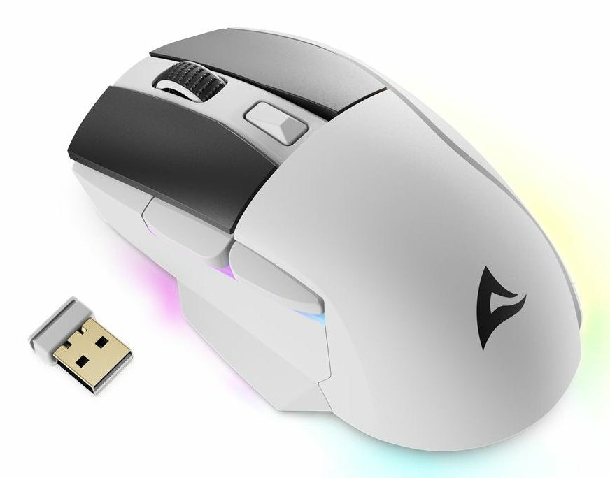 EAN 4044951040247 - Sharkoon SGM50W ratón Juego mano derecha RF Wireless + USB Type-A Óptico 6400 DPI imagen 2