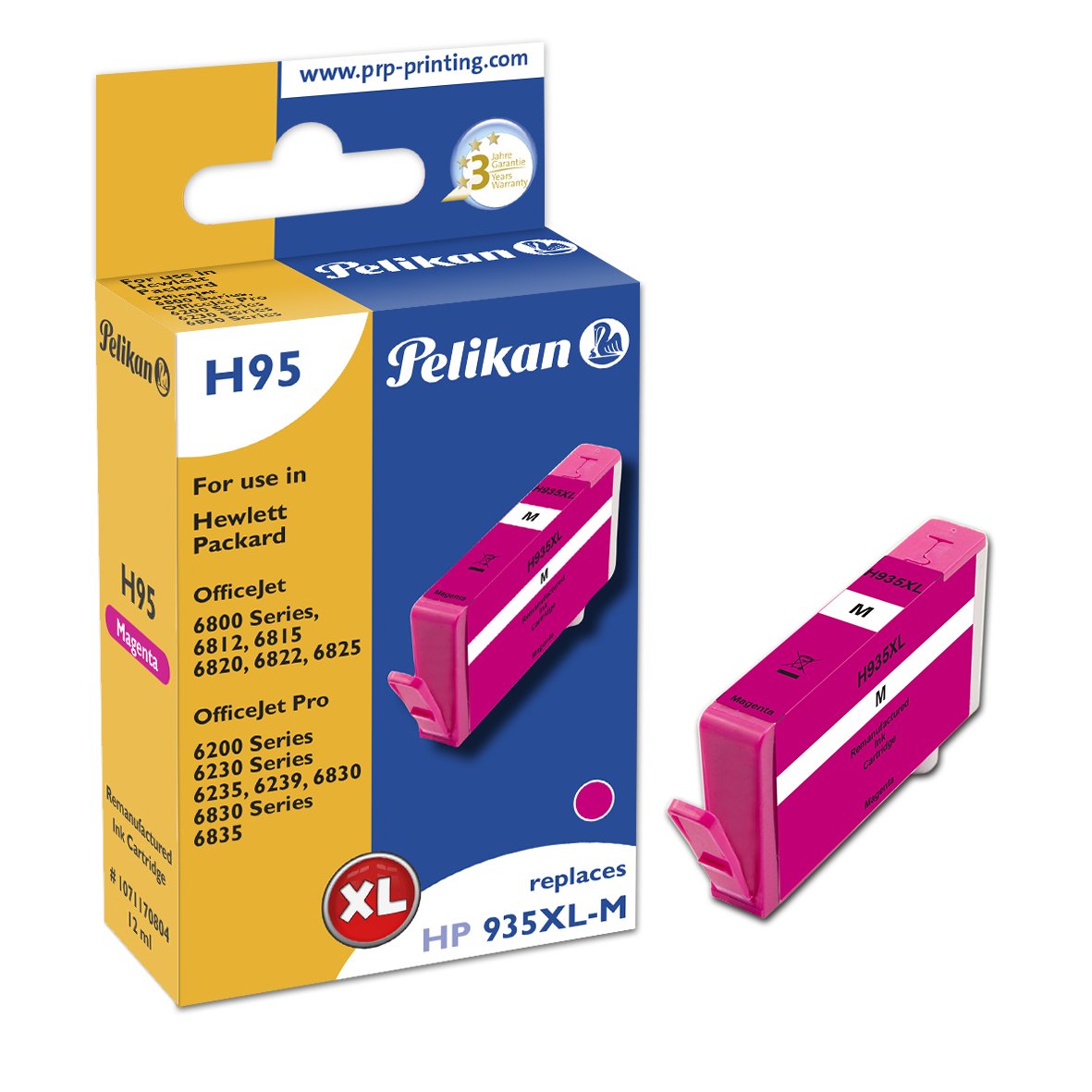 Pelikan Cartucho Hp H95 C2p25ae Hp935xl Magenta Remanufactured