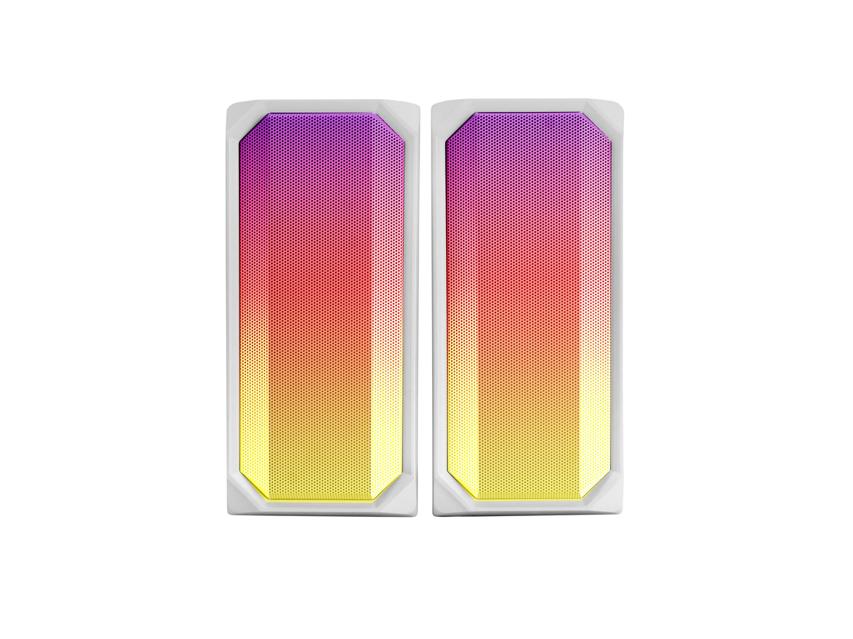 Altavoces Con Bluetooth Mars Gaming Msrgbw 15w 2.0 Blancos