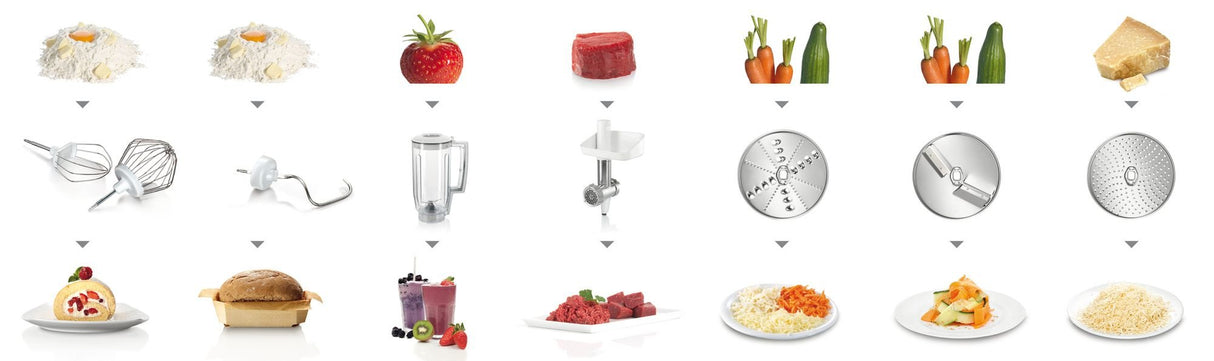 Robot Bosch Mum58231 De Cocina 1000 W 3,9 L Blanco