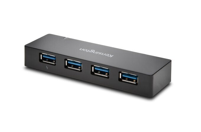 Kensington Cargador Y Hub Usb 3.0 De Cuatro Puertos Uh4000c
