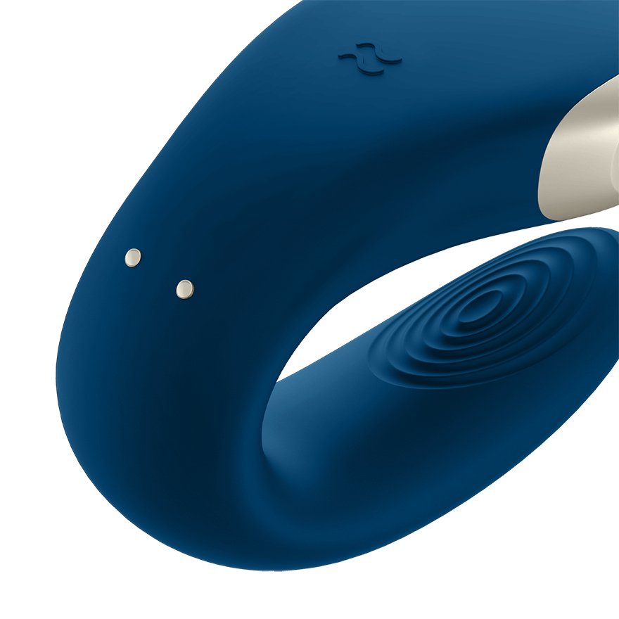 Satisfyer - App Double Love Vibrador Parejas Luxury Azul