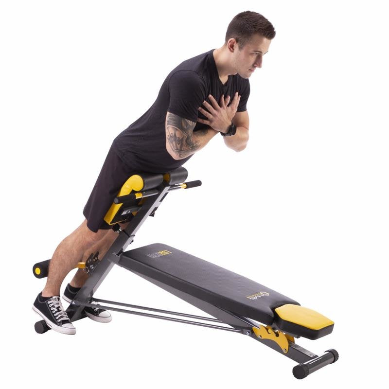 EAN 5907695596557 - HMS Fitness LSR8311 Banco de musculación multiposición Asiento ajustable Hogar Negro, Amarillo imagen 9