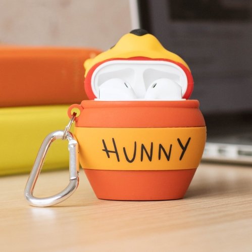 Thumbsup! Funda Powersquad Airpods "Pooh" Silicona 3d