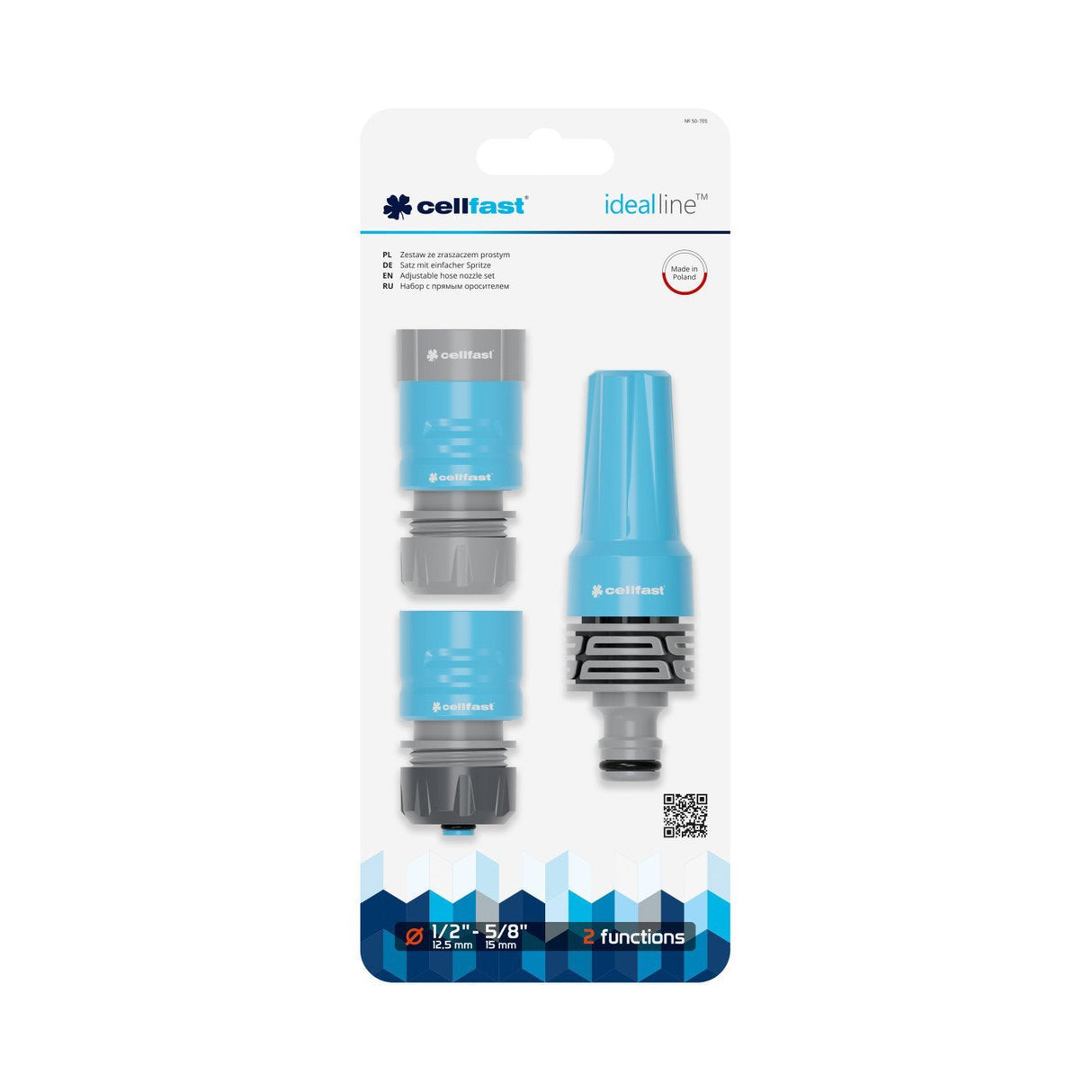 EAN 5907553505288 - CELLFAST 50-705 Boquilla de lavado Plástico Azul, Gris imagen 4