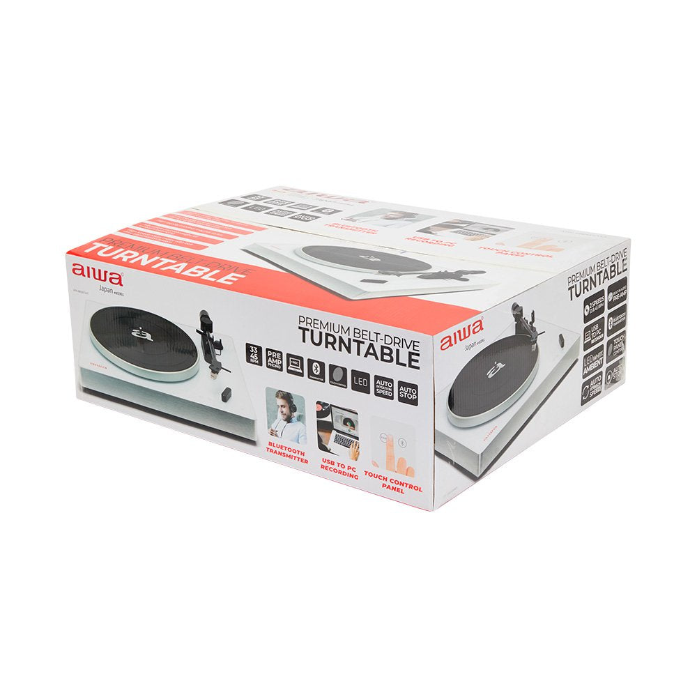 EAN 8435256898262 - Aiwa APX-790BT/WH tocadisco Tocadiscos de tracción por correa Aluminio, Blanco Semiautomático imagen 14
