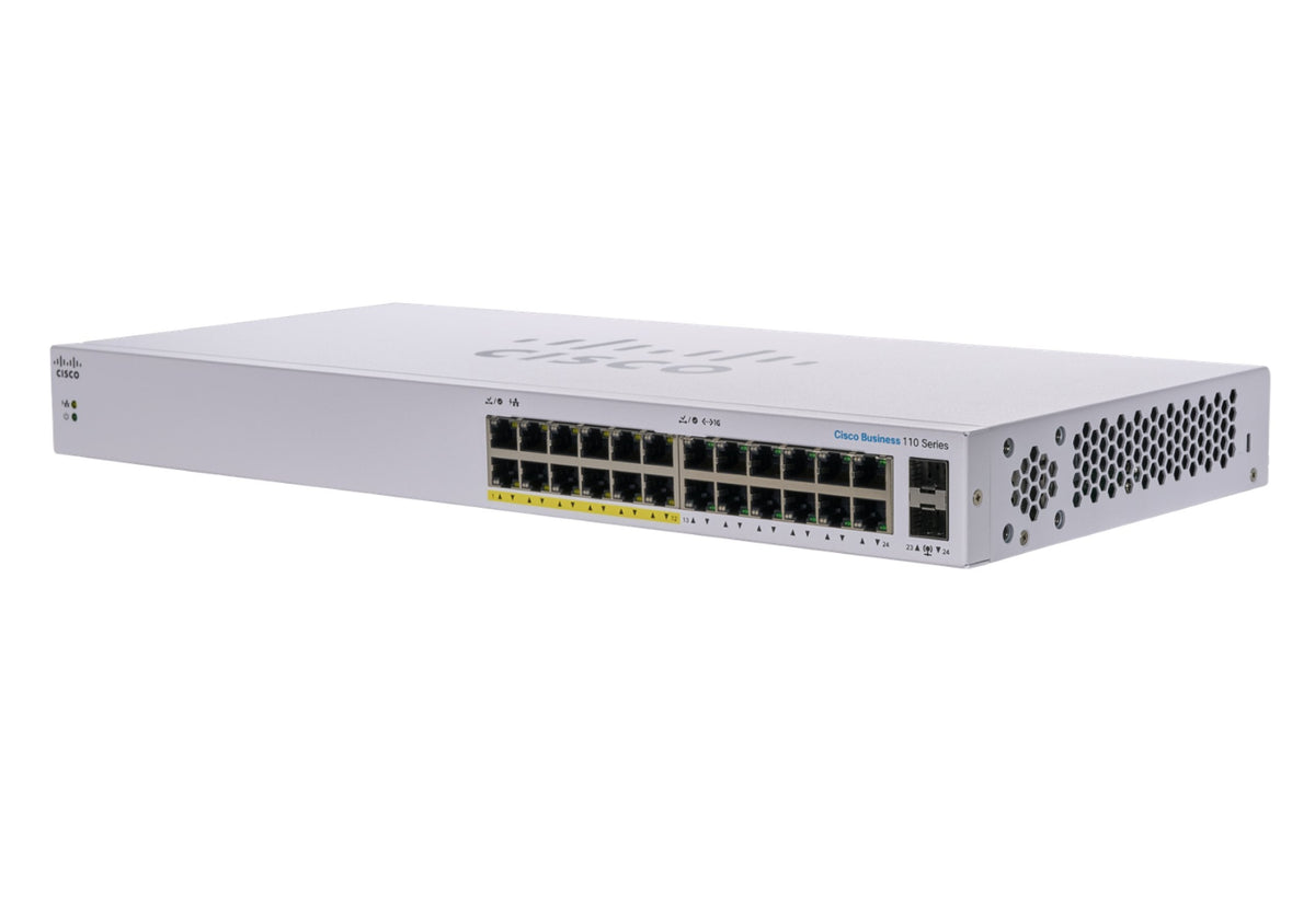 Cisco Cbs110 No Administrado L2 Gigabit Ethernet (10/100/1000) Energía Sobre Ethernet (Poe) 1u Gris