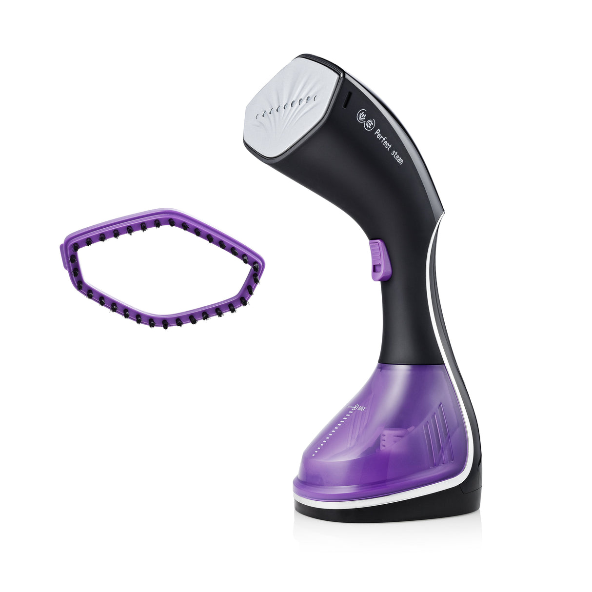 EAN 8713016085023 - Tristar ST-8921 vaporizador para ropa Vaporizador manual de prendas 0,26 L 1600 W Negro, Púrpura, Blanco imagen 1