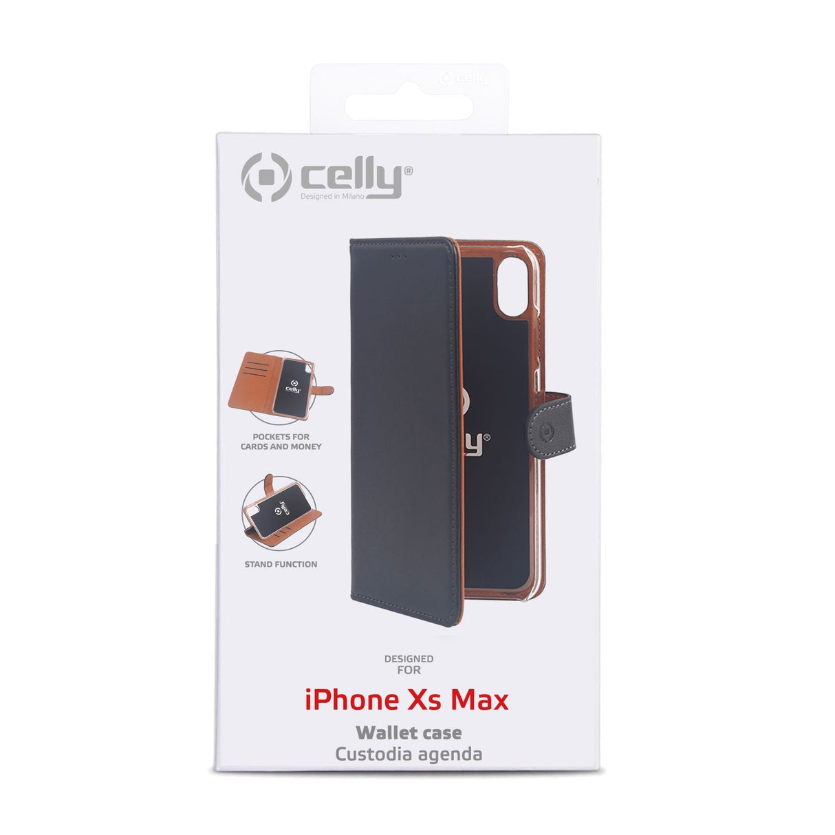 EAN 8021735744214 - Celly WALLY999 funda para teléfono móvil 16,5 cm (6.5") Funda cartera Negro imagen 1