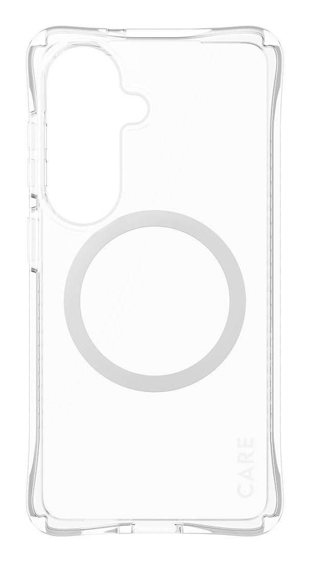 Panzerglass Care By ® Samba Case Transparente M. Blanco Qi Samsung Galaxy S26, Cover, Samsung, Samsung - Galaxy S26, 16 Cm (6.3"), Transparente