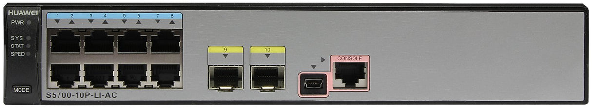 EAN 6901443013784 - Huawei S5700-10P-LI-AC Gestionado L2/L3 Gigabit Ethernet (10/100/1000) Negro imagen 1