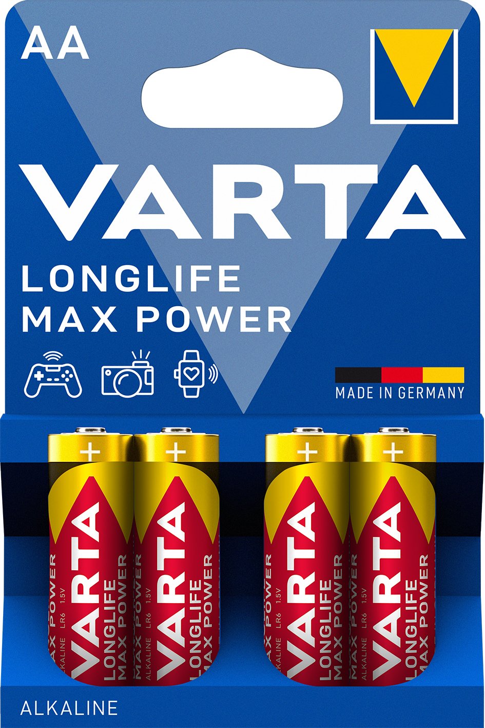 Varta Longlife Max Power Mignon Aa Lr06 Pack 4