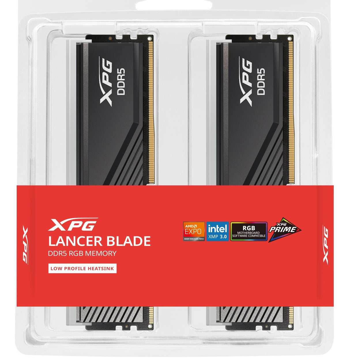 Adata Memoria 16 Gb Ddr5-5600 2x 8 Gb Kit Dual, Ram Negro, Ax5u5600c468g-Dtlabrbk, Xpg Lancer Blade Rgb, Intel Xmp, Amd Expo Ax5u5600c468g-Dtlabrbk