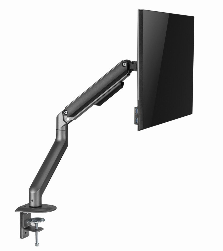 Gembird Desk Mounted Adjustable Monitor Arm Space Grey