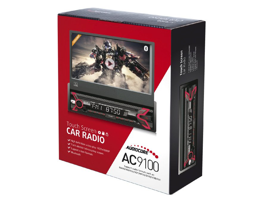 EAN 5902211115175 - Audiocore AC9100 radio Coche Digital Negro, Rojo imagen 4