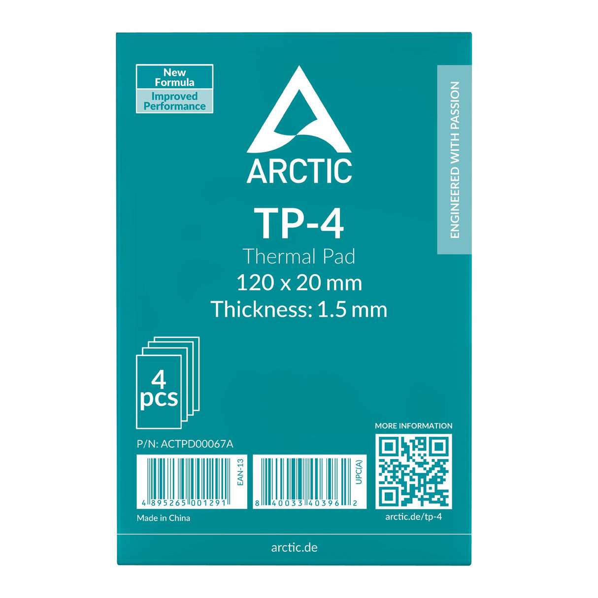 EAN 4895265001291 - ARCTIC TP-4 compuesto disipador de calor Parche térmico imagen 2