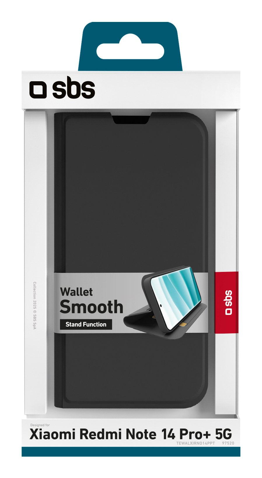 EAN 8018417501050 - SBS TEWALXIRNO14PPT funda para teléfono móvil 16,9 cm (6.67") Funda cartera Negro imagen 3
